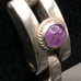 Vintage Stunning Chunky Sterling Silver Mexico Amethyst Bracelet