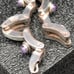 Vintage Stunning Chunky Sterling Silver Mexico Amethyst Bracelet