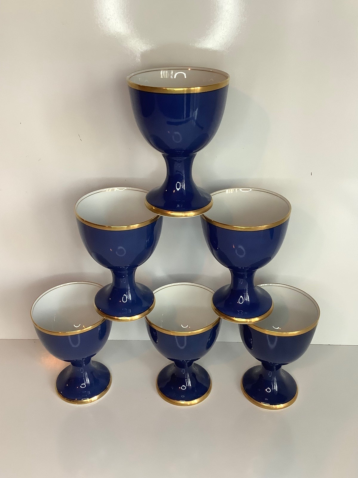 (6) Fitz shops and Floyd “Renaissance” Goblet Set - Colbalt
