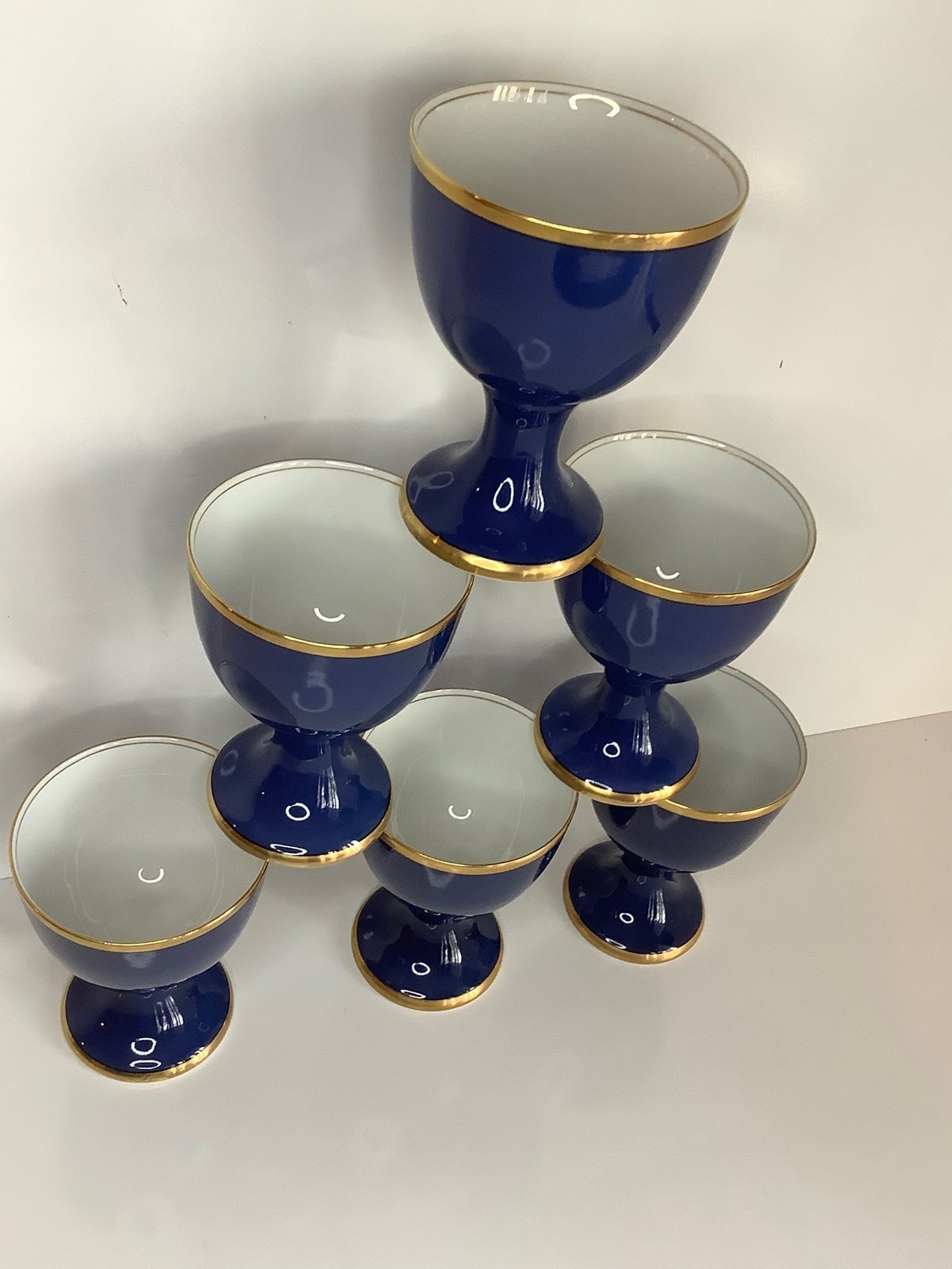 (6) Fitz shops and Floyd “Renaissance” Goblet Set - Colbalt