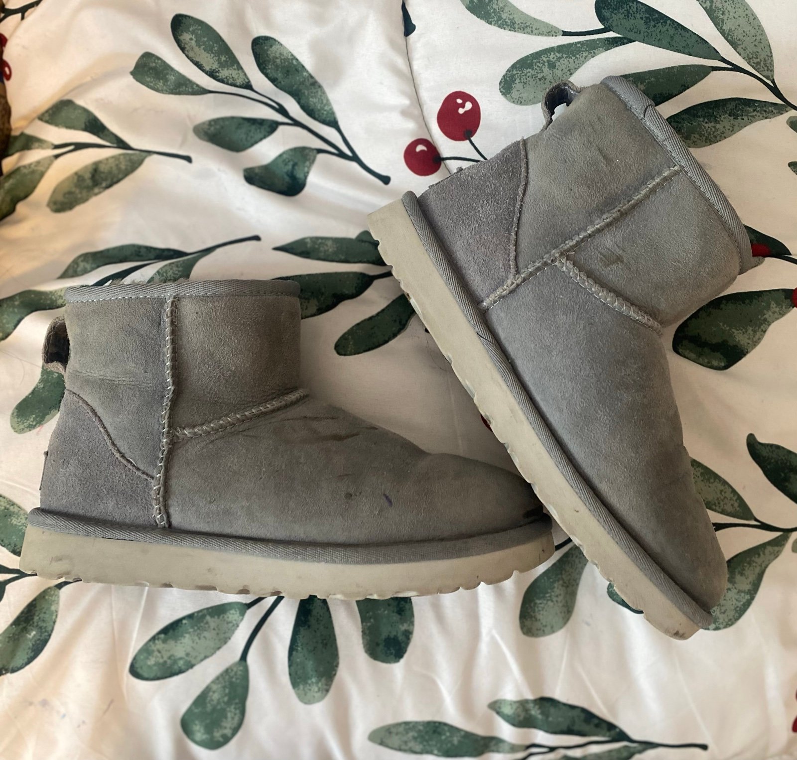 UGG Grey Mini Boots