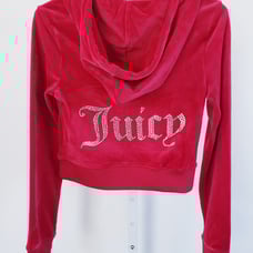 NWT JUICY COUTURE VELOUR BLING HOODIE SWEATER XS