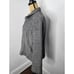 Sandro Black Herringbone Wool Zip Front Classic Blazer