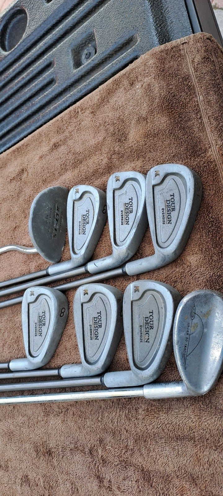 golf clubs irons set KNIGHT 10pcs RH graphite intermediate flex puter wedge wood