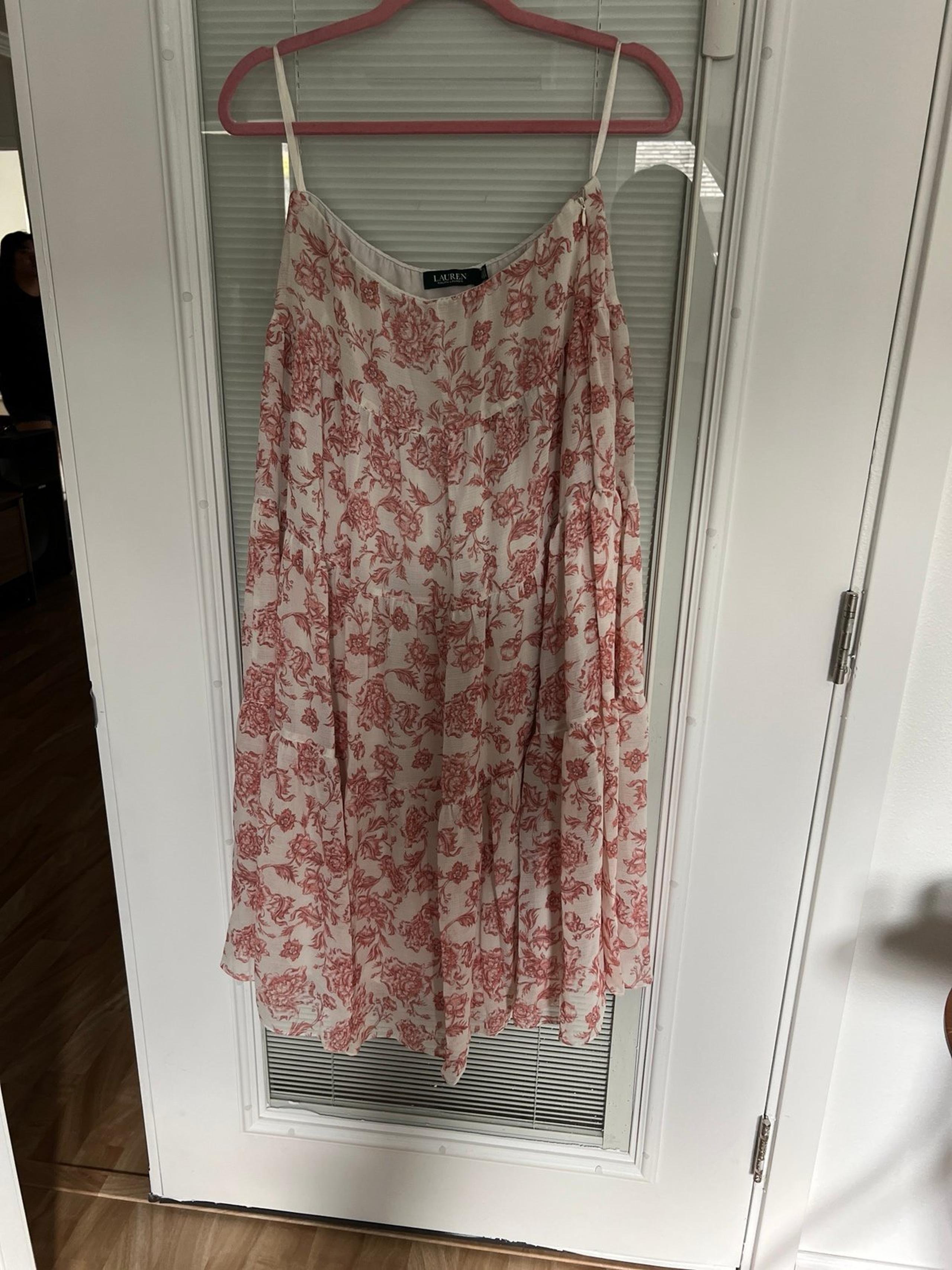 Ralph Lauren Pink Floral Maxi Skirt - Size 6