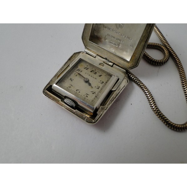 Amazing Rarity Pocket watch by Eterna made in Switzerland Art Deco