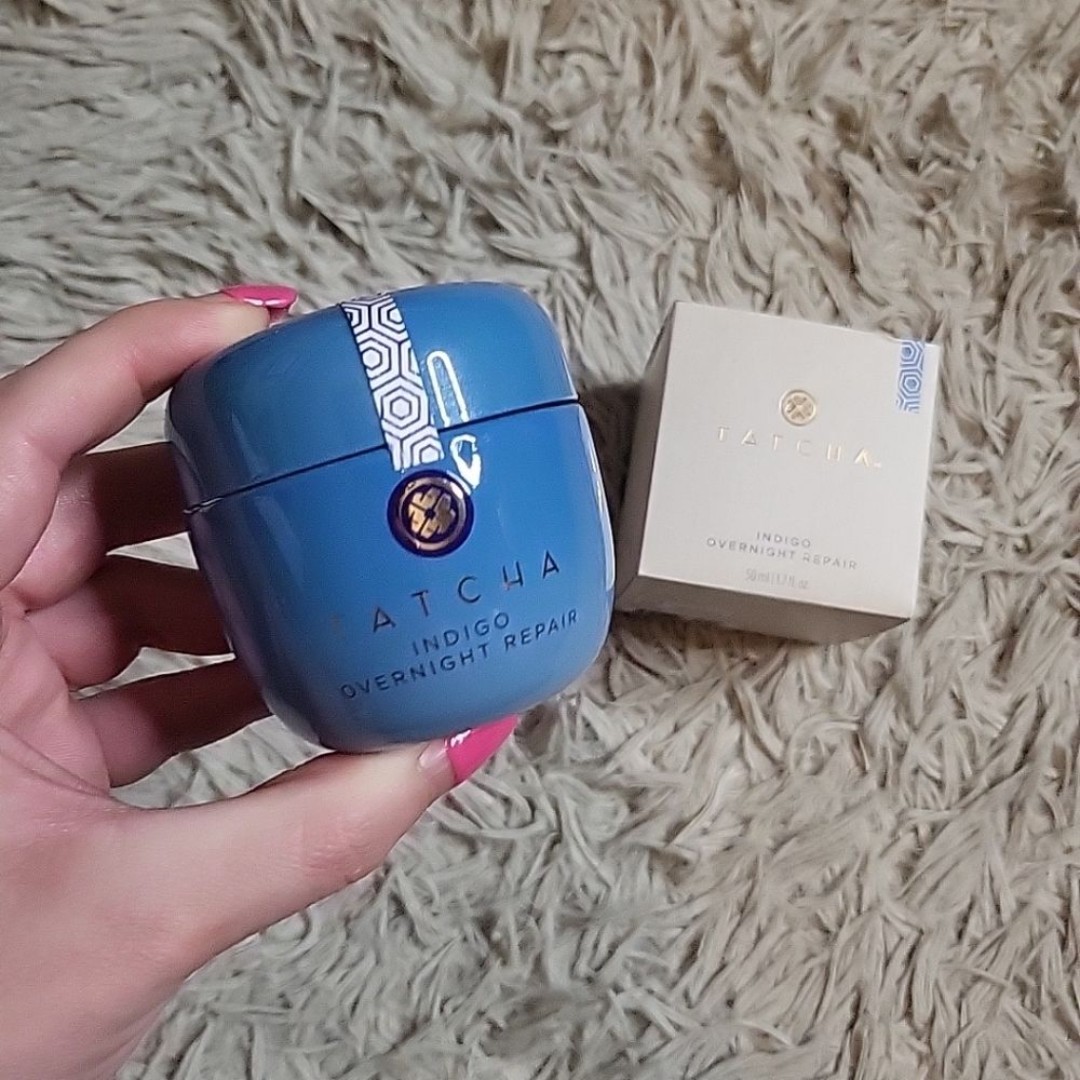 TATCHA Indigo Overnight Repair Cream with Serum 50 mL / 1.7 fl oz New NIB Luxury
