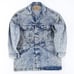 80's Levi's Chemical Wash Denim Jacket Sz. M Usa Women's 75075-0219 Chore Coat