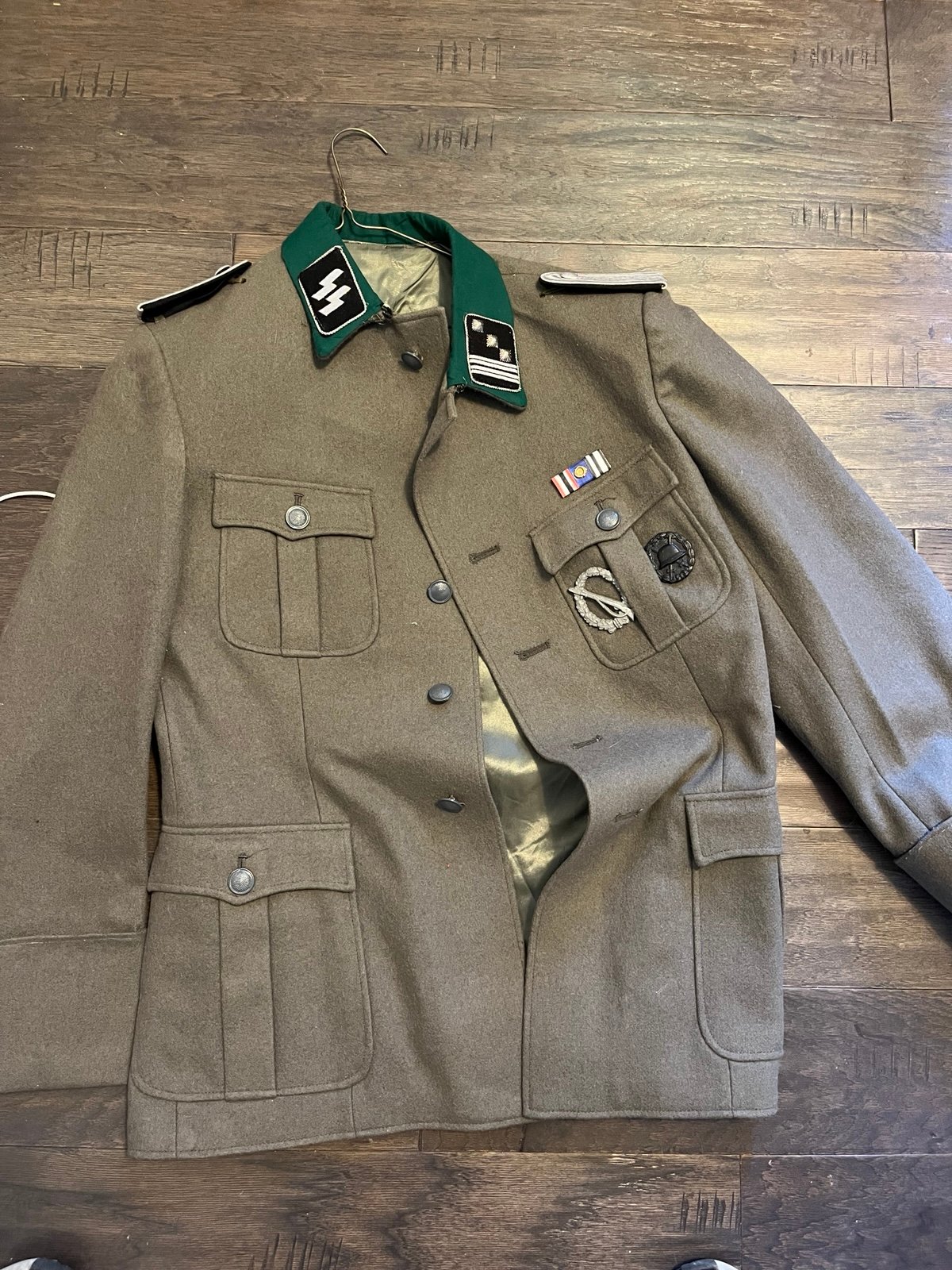 German ww2 SS officer uniform reproduction from East German.
