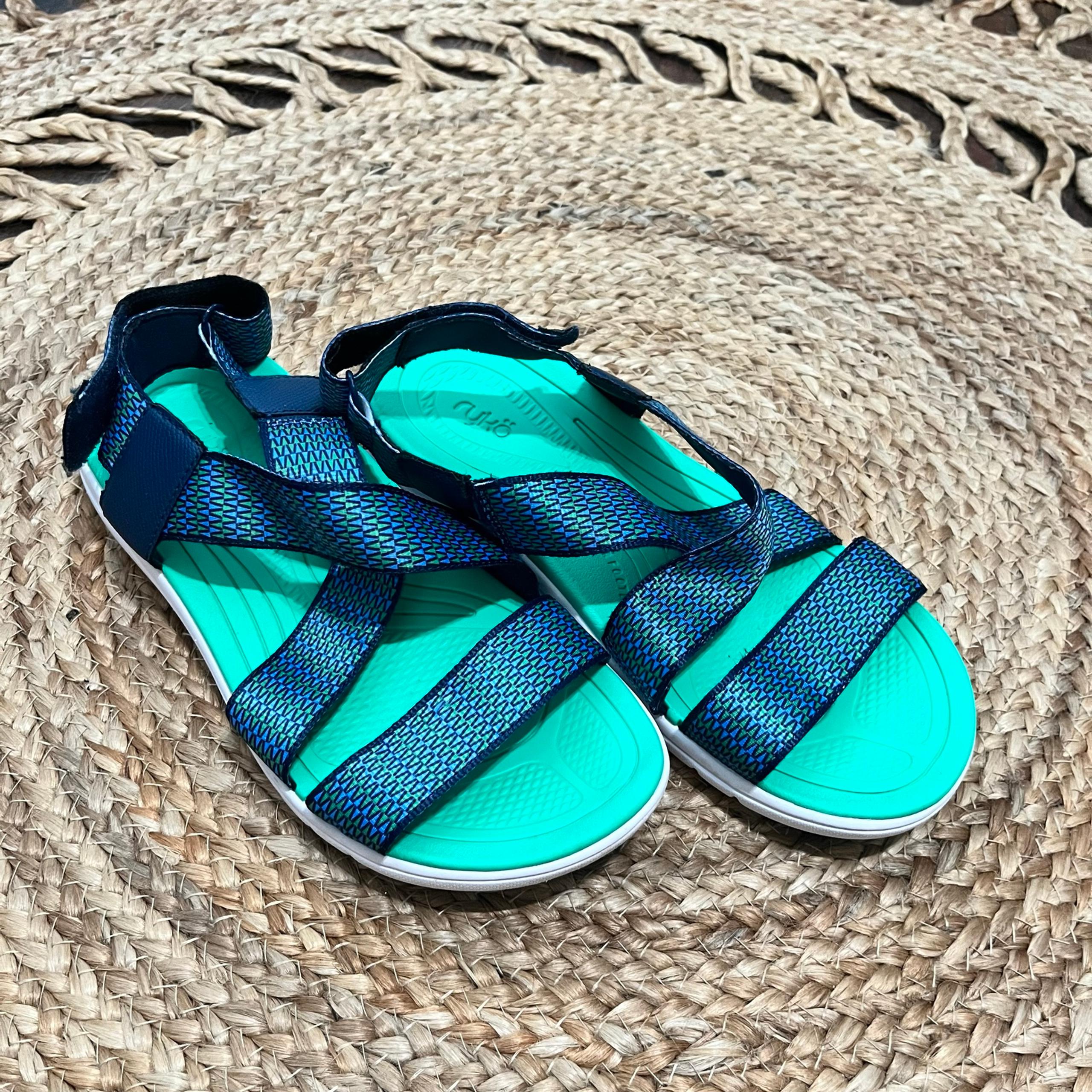 Ryka Sandals sz 8 Women Comfortable Flat Walking Shoe Water Outdoor