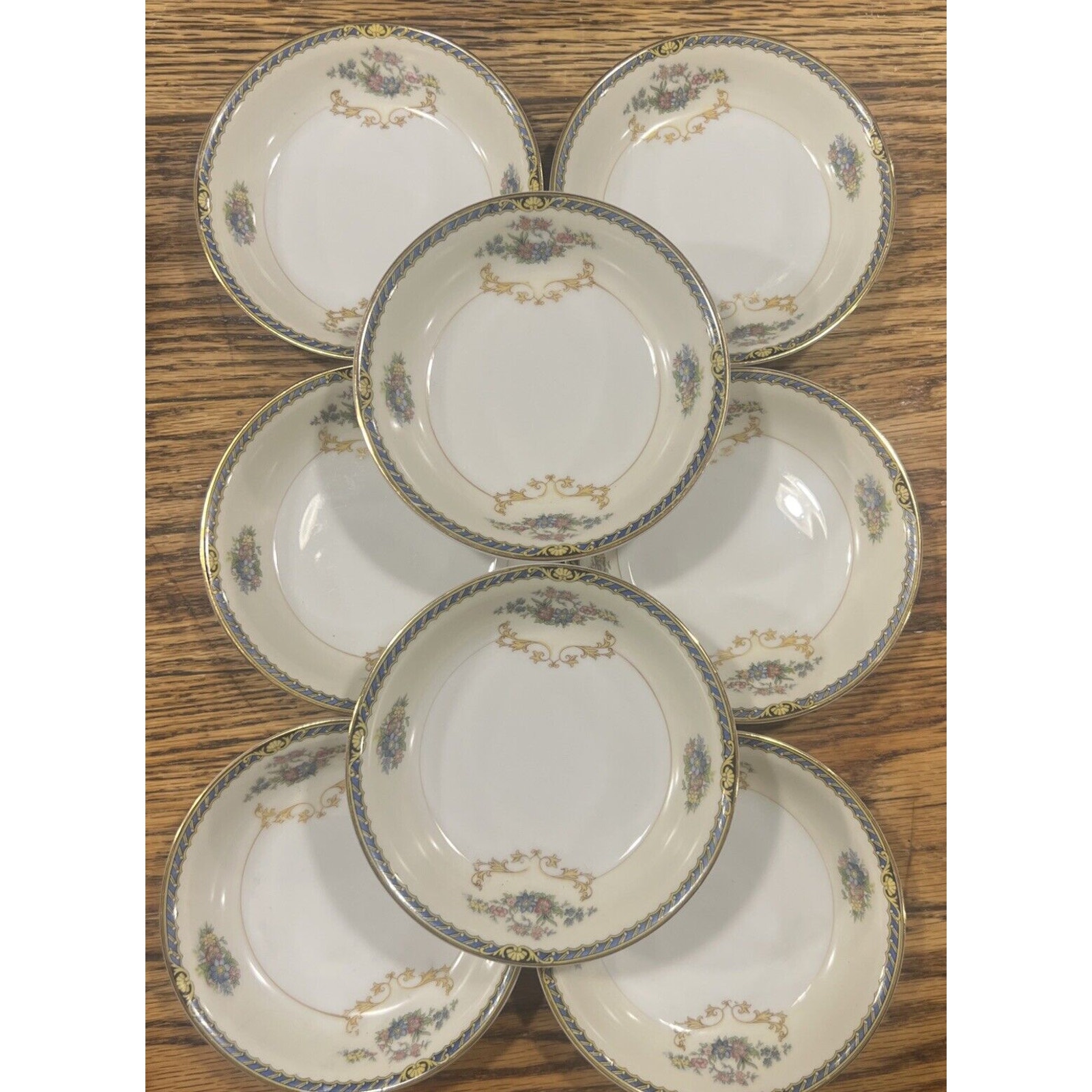 Set of Eight (8) NORITAKE ROMANCE 5.25” PRISTINE Fruit Berry Bowls - EXCELLENT!