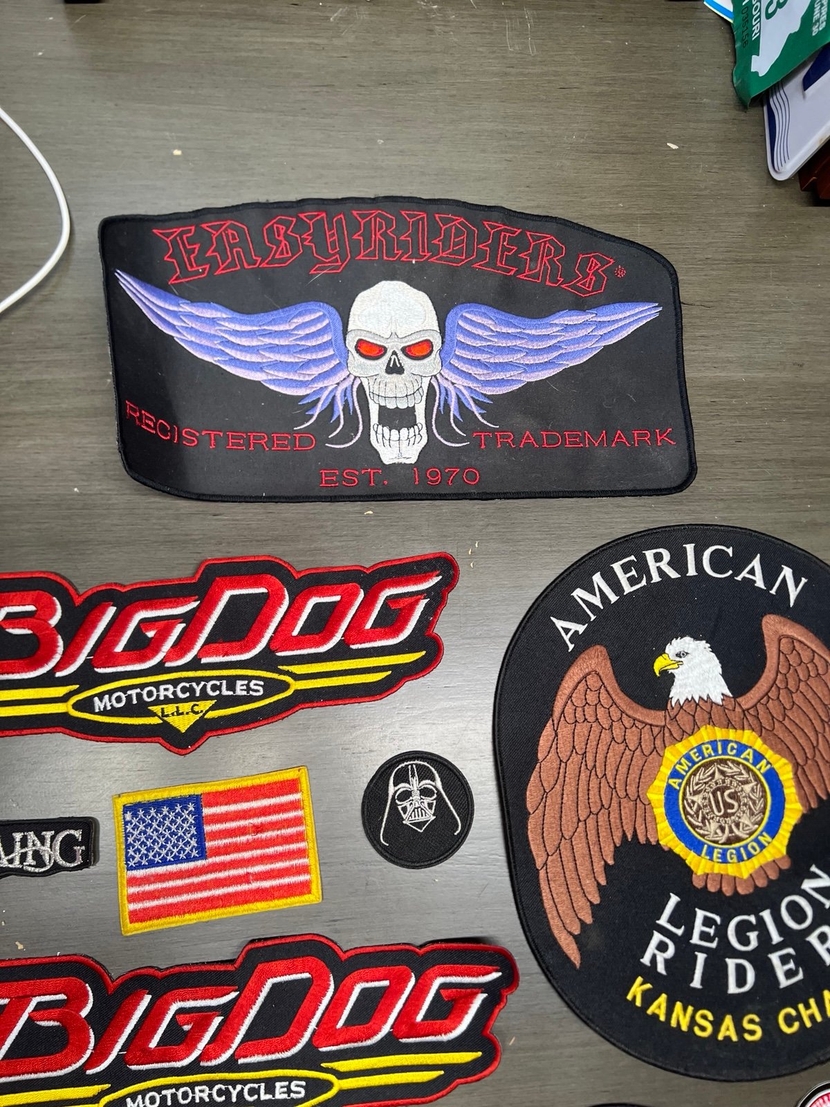 Lot of biker patches