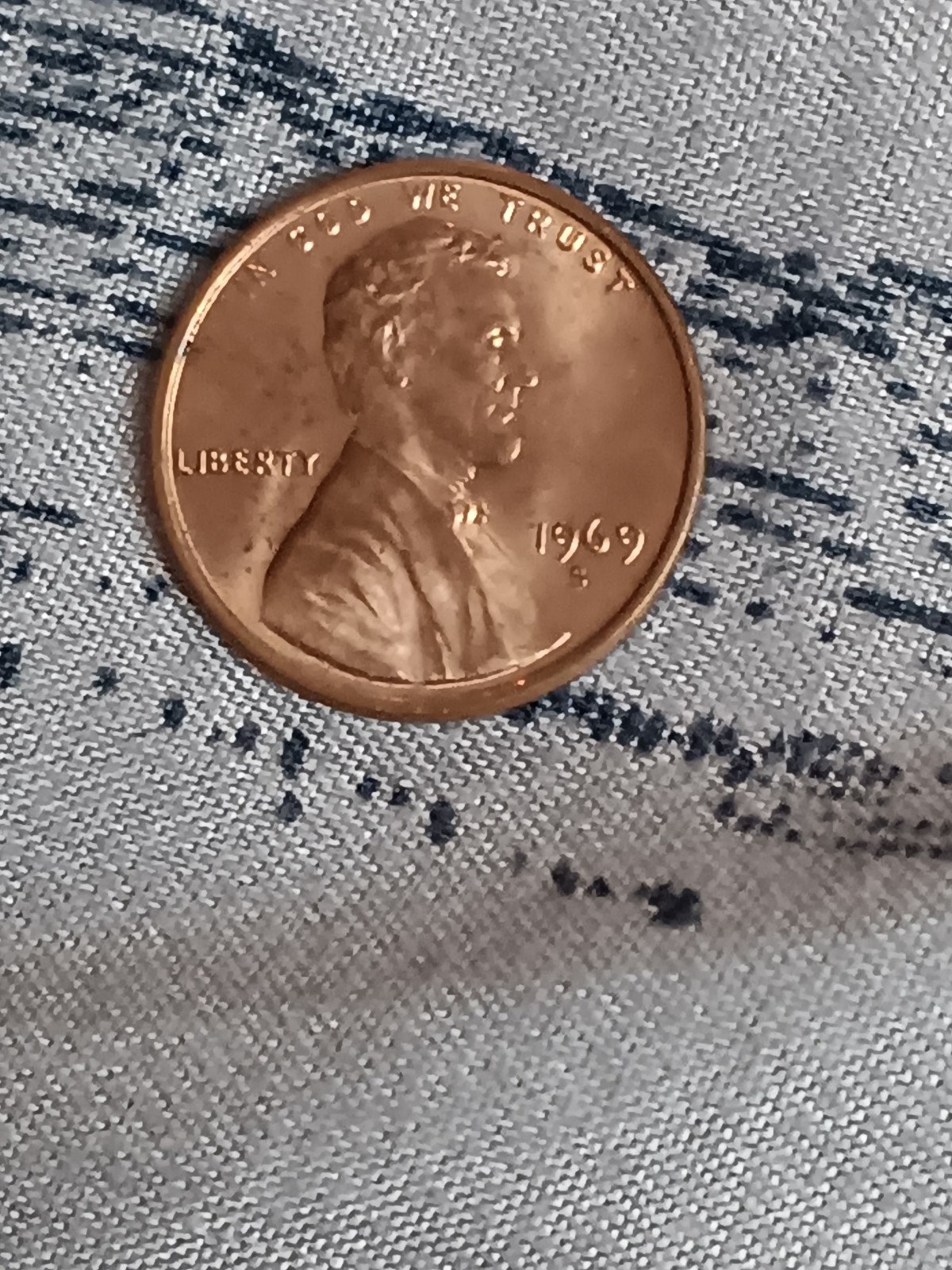 1969 s floating ceiling one cent