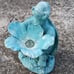 Outdoor Garden Statue Happy Turtle Holding Flower Bird Feeder Bath Succulent 12