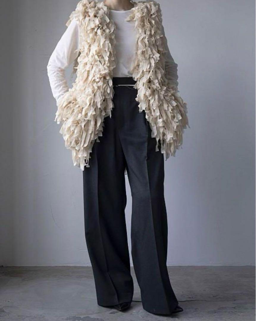 人気アイテムランキング(新品)  Brand new）OPEN SESAME CLUB tulle fur vest トップス