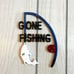 Sc Metal Art Gone Fishing Home Decor