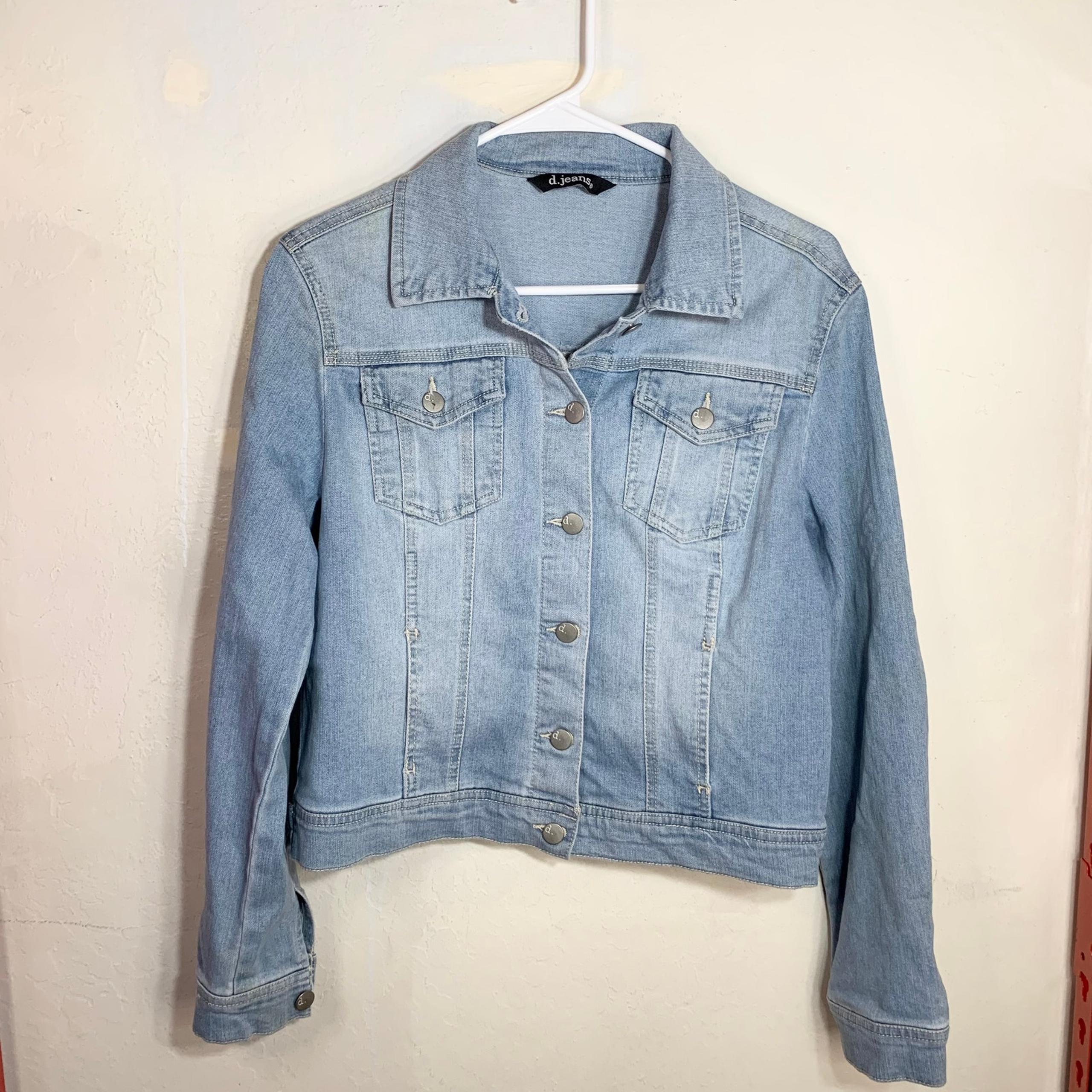 d. jeans Light-Blue Jean Jacket Size S