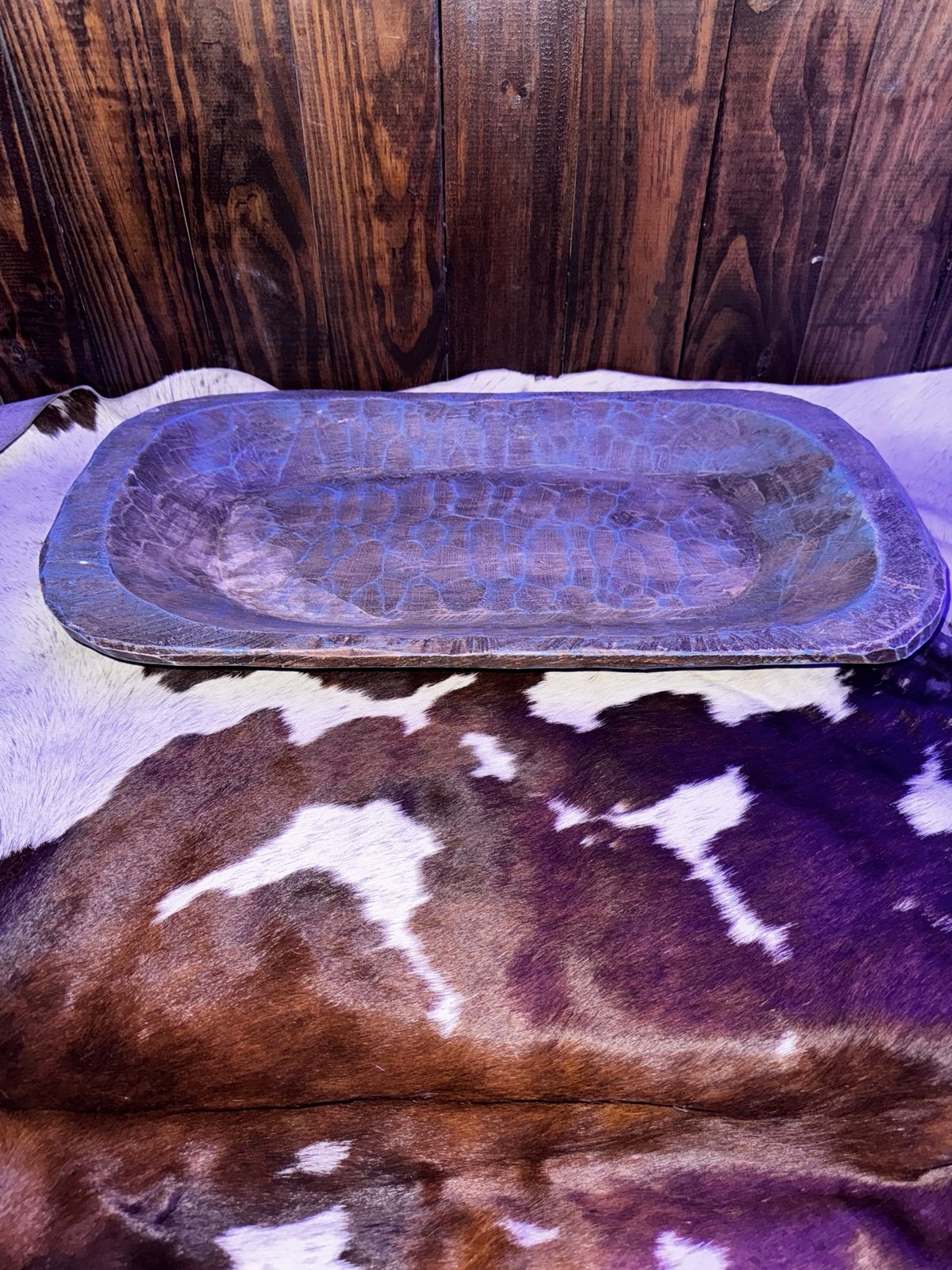 Turquoise and Brown Valet Tray