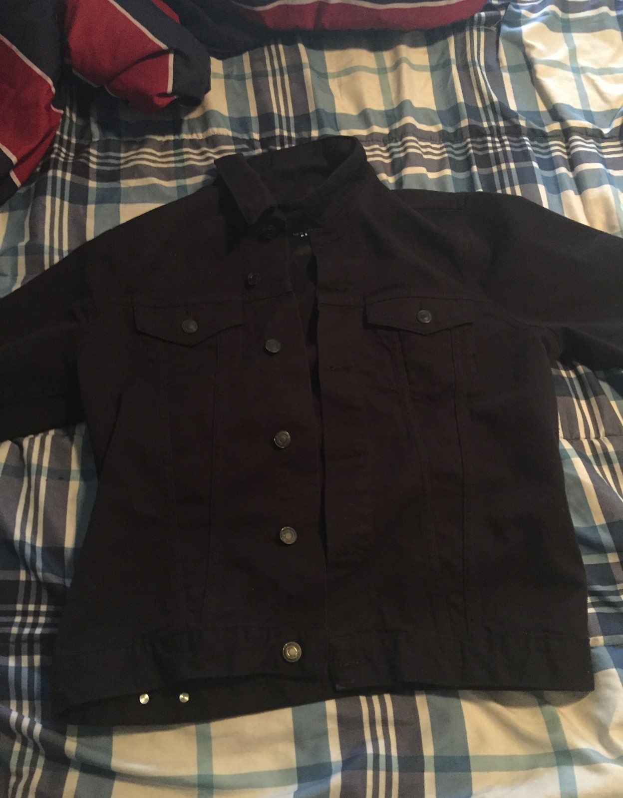 Vintage Designed Black Jean Jacket
