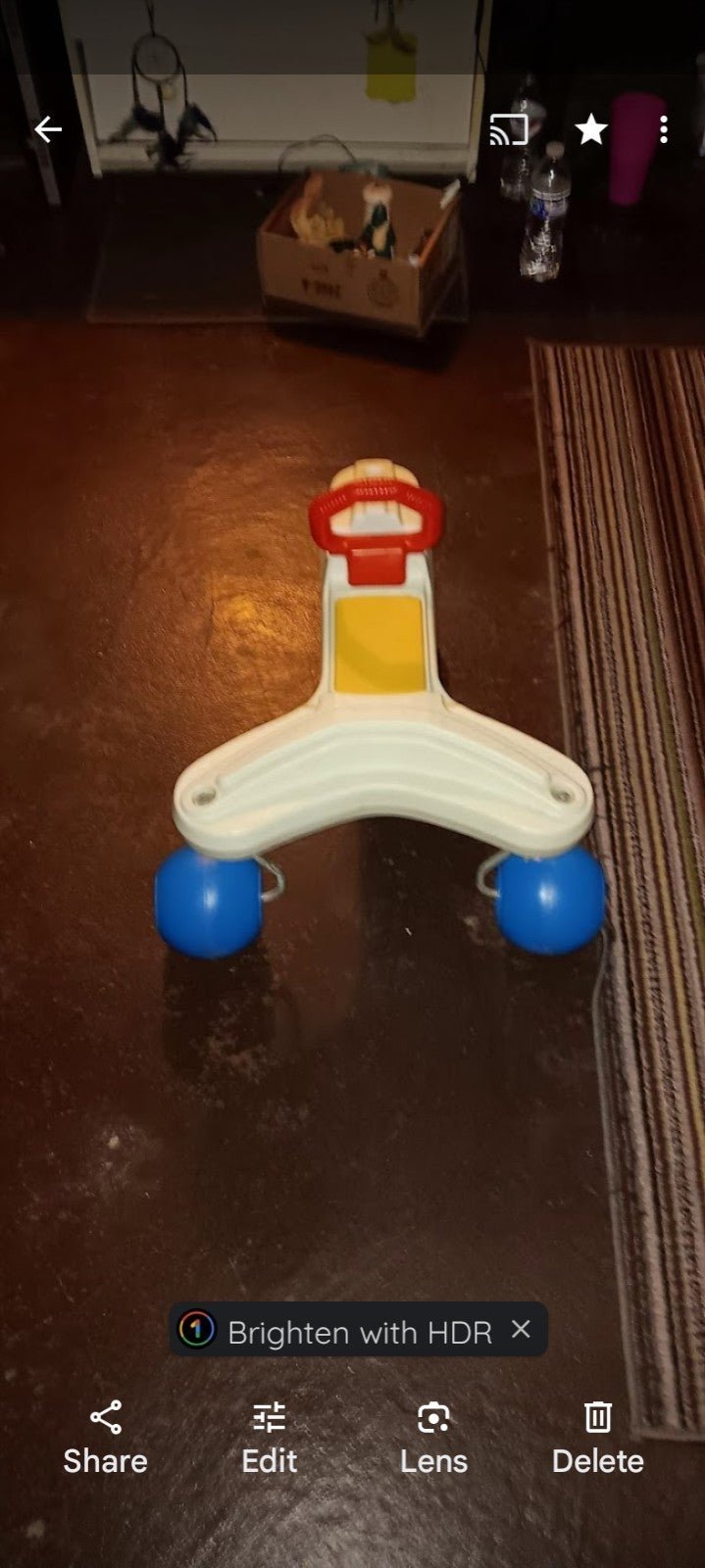 Kids fisher price riding toy