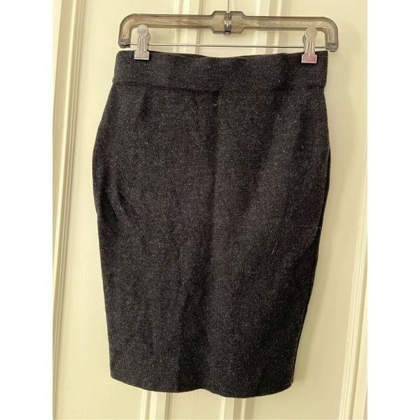 Krimson and Klover charcoal gray merino wool skirt S