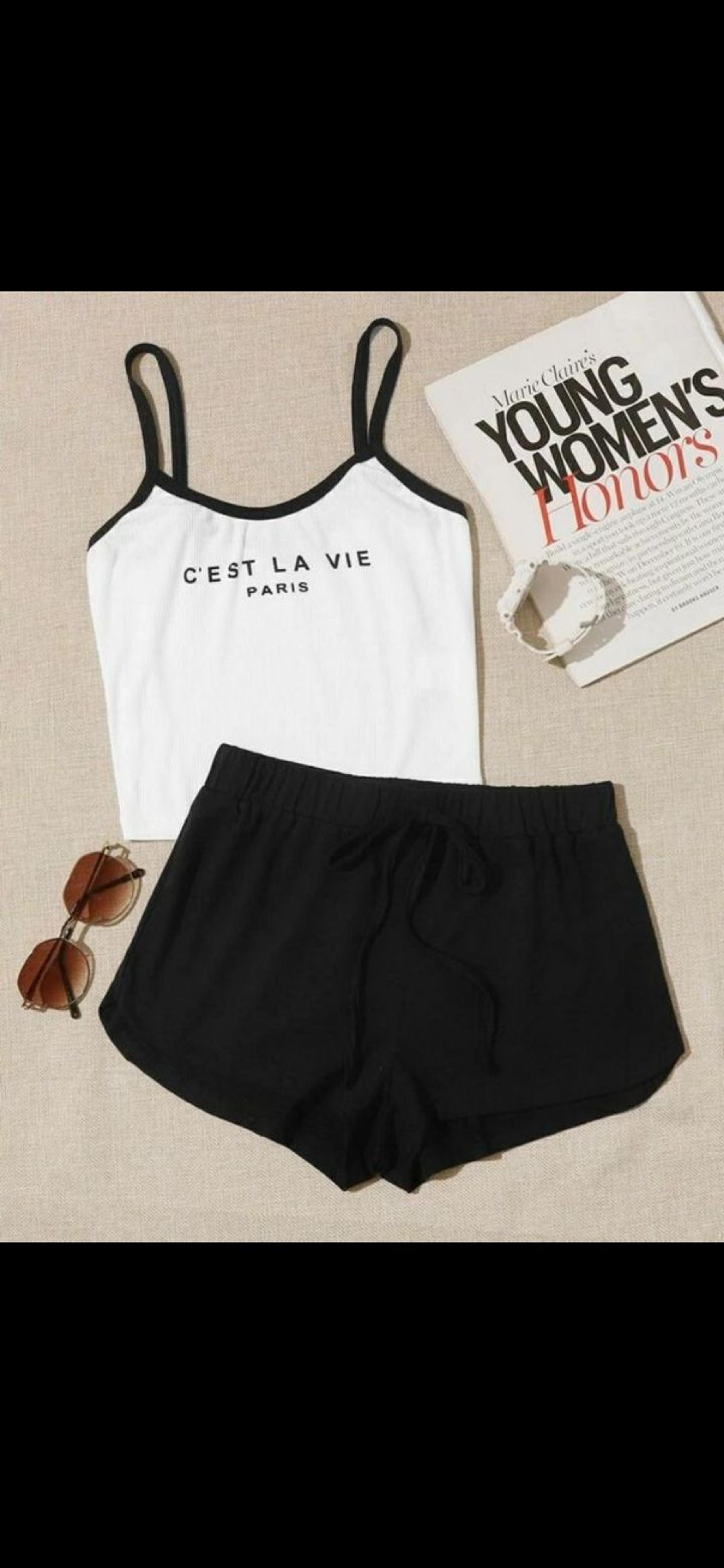 LARGE 2 PIECE SHORTS & TANK SET