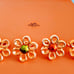 Flower Gold Napkin Ring Set