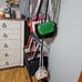 Double Rod Clothing Garment Rack, Rolling Clothes Organizer on Wheels.