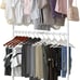 Double Rod Clothing Garment Rack, Rolling Clothes Organizer on Wheels.