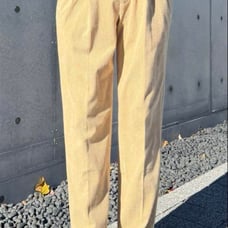 Corduroy Gurkha Beltless Slacks Off-White