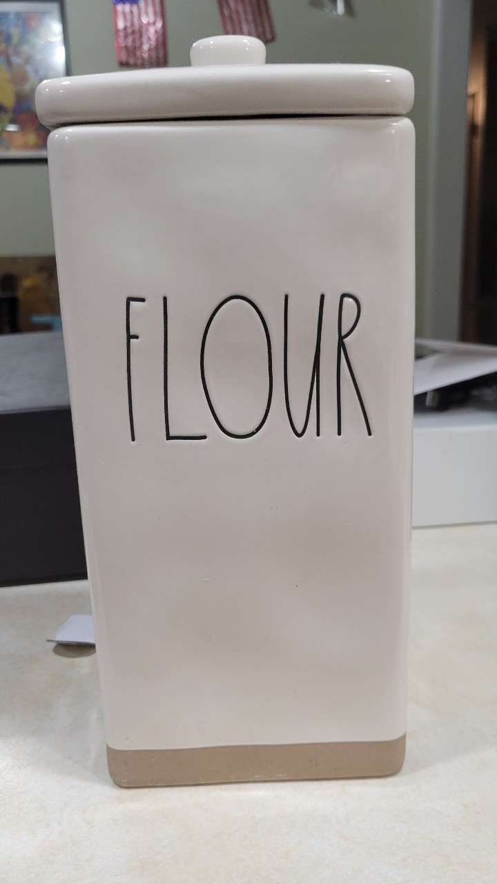 Rae Dunn flour canister