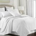 COLCHA LINENS Cambric White Comforter Super Queen