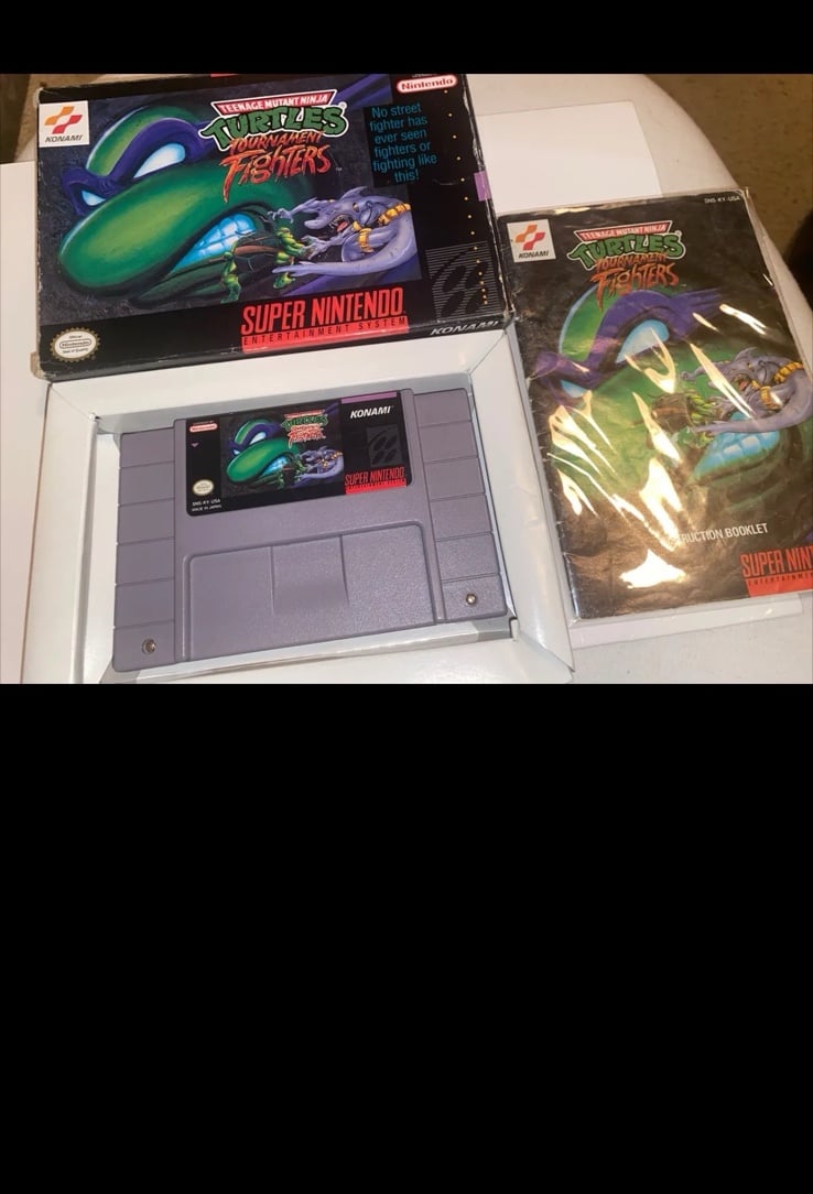 Teenage Mutant Ninja Turtles: Tournament Fighters Nintendo SNES 1993 CIB