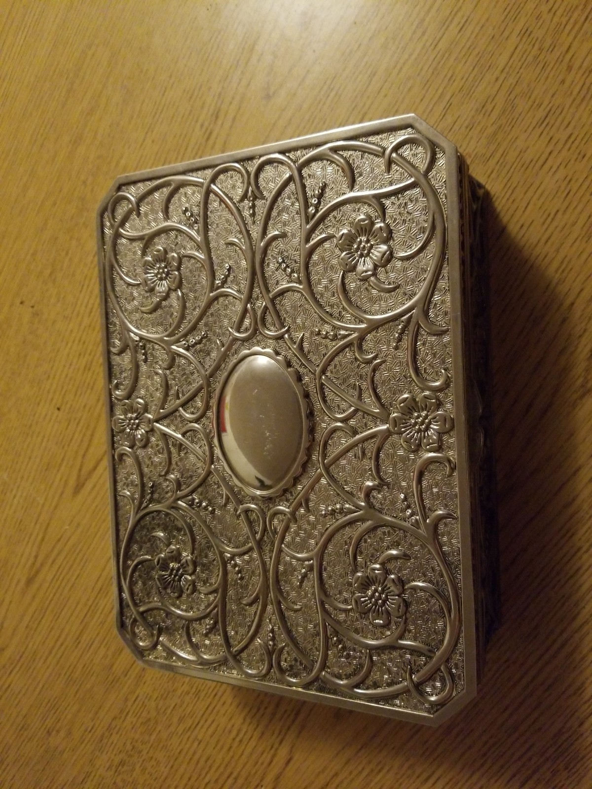 Godinger silver plated jewelry box