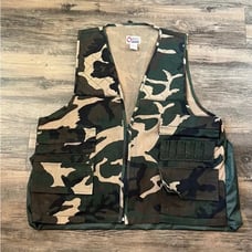 Sports Afield Camo Hunting Vest W/ Shell Pockets - Size XL