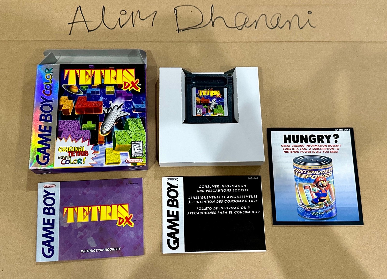 Tetris DX (Nintendo Game Boy Color, 1998) Super Clean!! CIB with Inserts!!