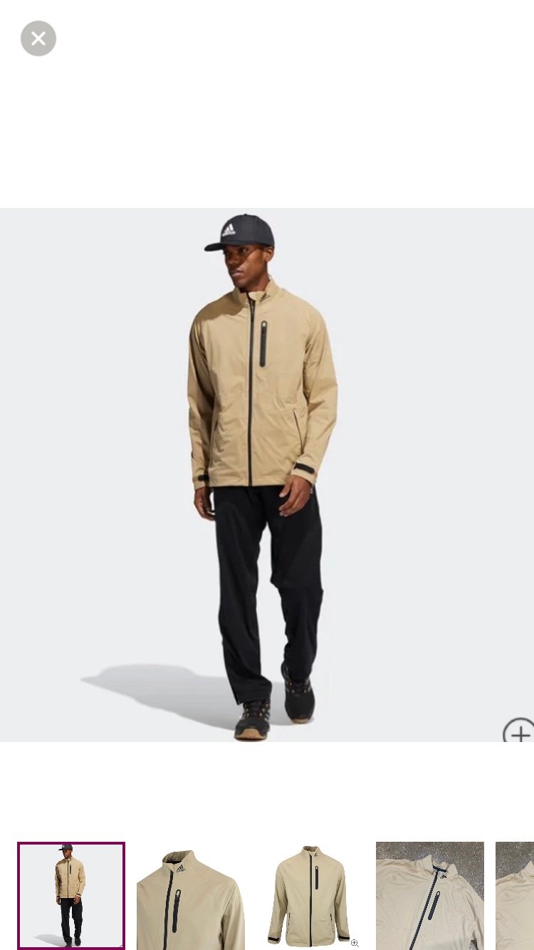 Adidas Golf RAIN.RDY Waterproof Jacket Zip-Up Men’s XXL