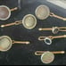 Vintage Krementz mother of pearl & onyx tuxedo antique