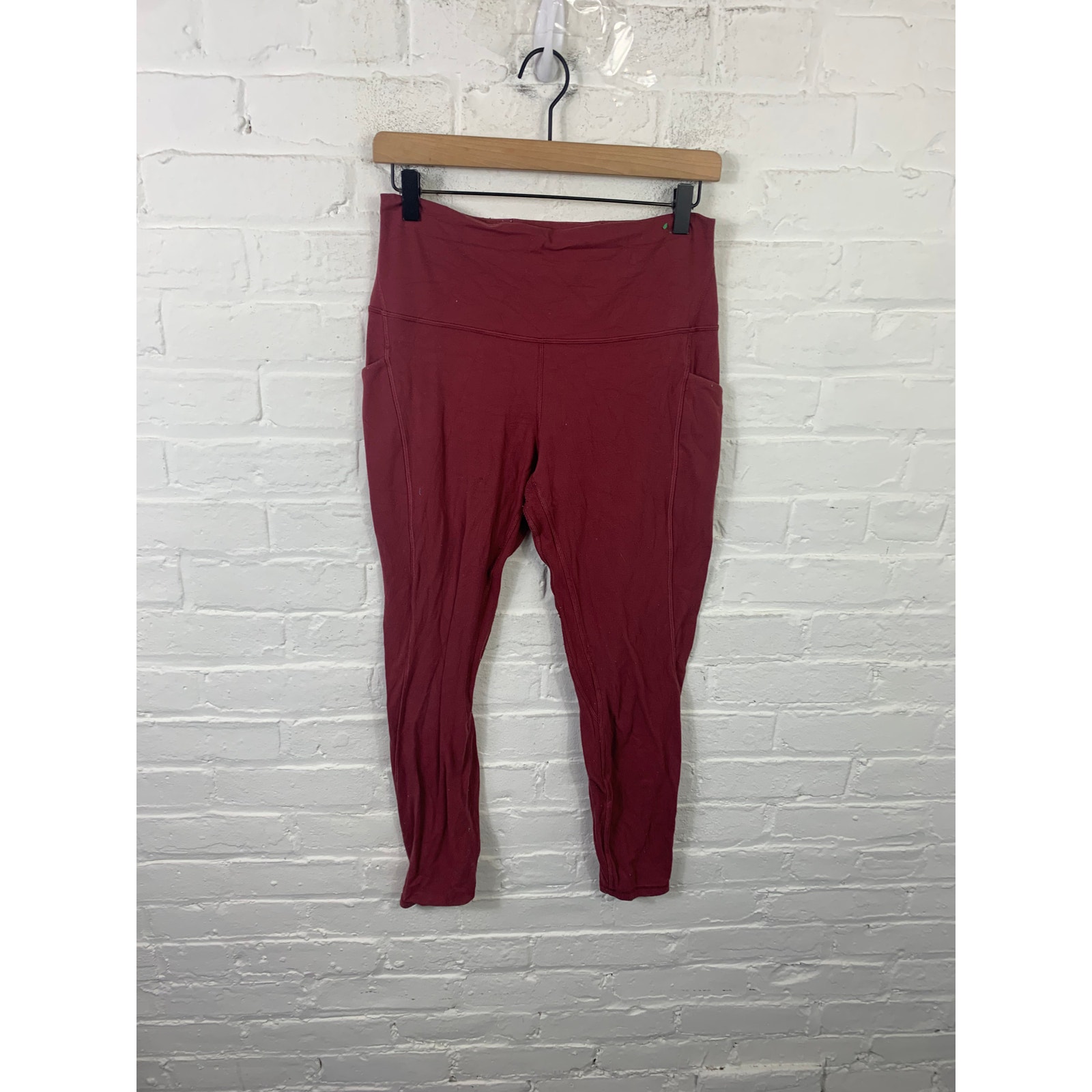 Lululemon Women's High Waist Leggings Casual Skinny Leg Burgundy