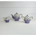 Vintage Purple Japan Luster Ware Teapot Set Creamer Sugar Porcelain Floral
