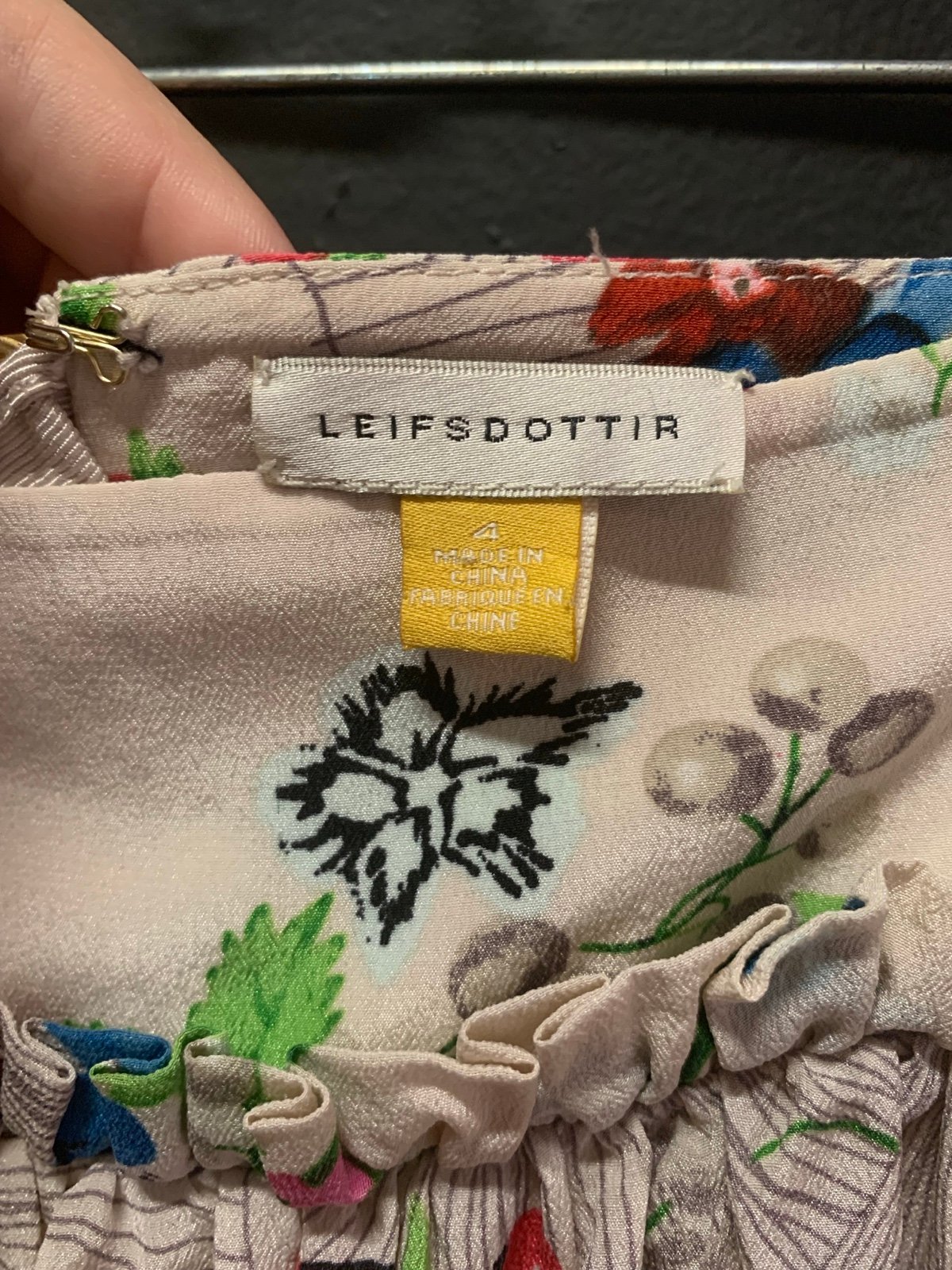 Leifsdottir Lingonberry Silk Miniskirt