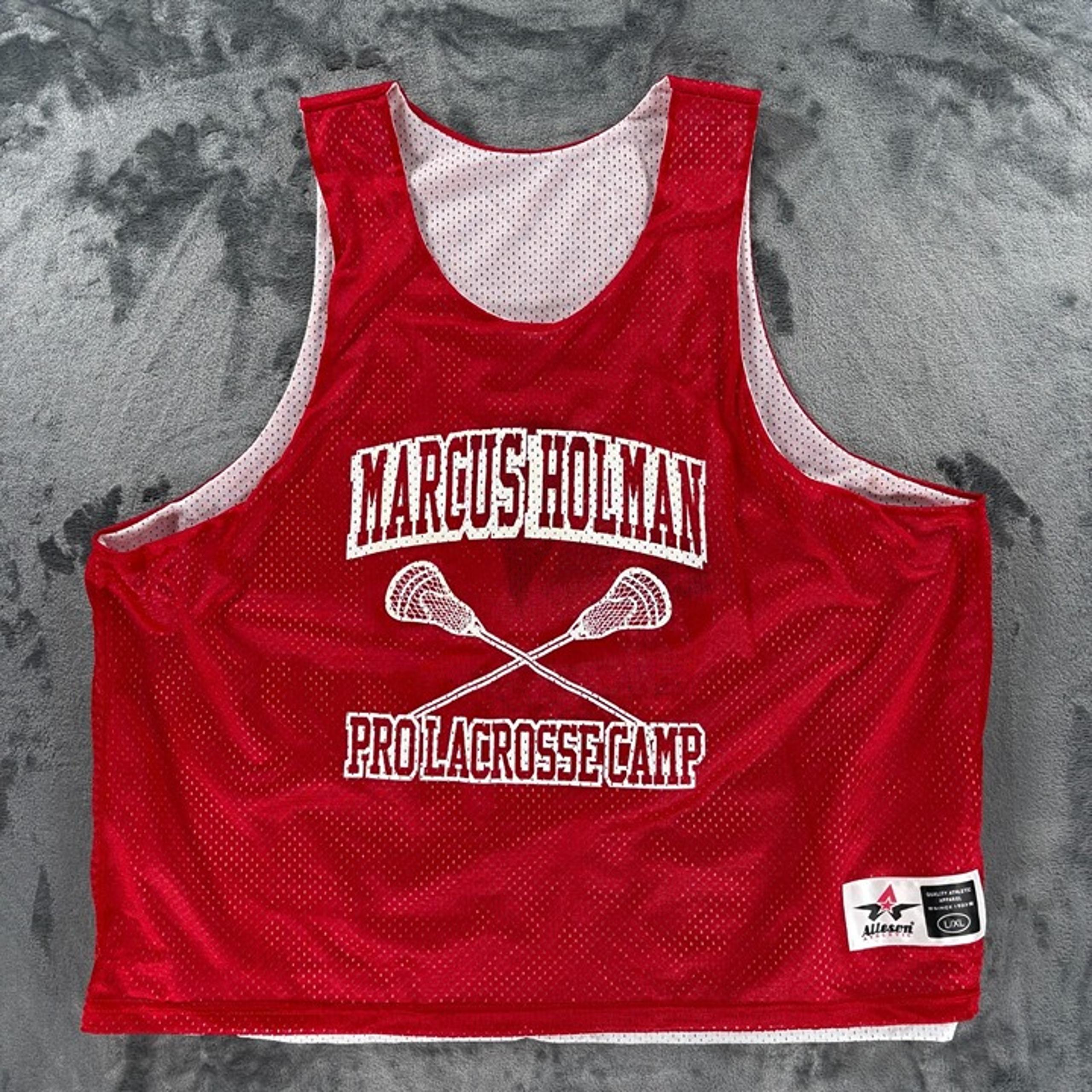 Alleson Athletic Reversible Lacrosse Jersey Men L/XL Marcus Holman Pro Camp