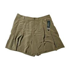 NEW! Ralph Lauren Petite Office Dress Shorts Olive Marsh Work Women's 14 P NWT