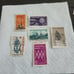 LOT OF 6 VINTAGE USPS POSTAGE STAMPS