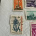 LOT OF 6 VINTAGE USPS POSTAGE STAMPS
