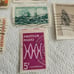 LOT OF 6 VINTAGE USPS POSTAGE STAMPS