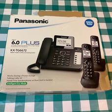Panasonic KX-TG6672 DECT 6.0 Digital Corded Cordless Answering System