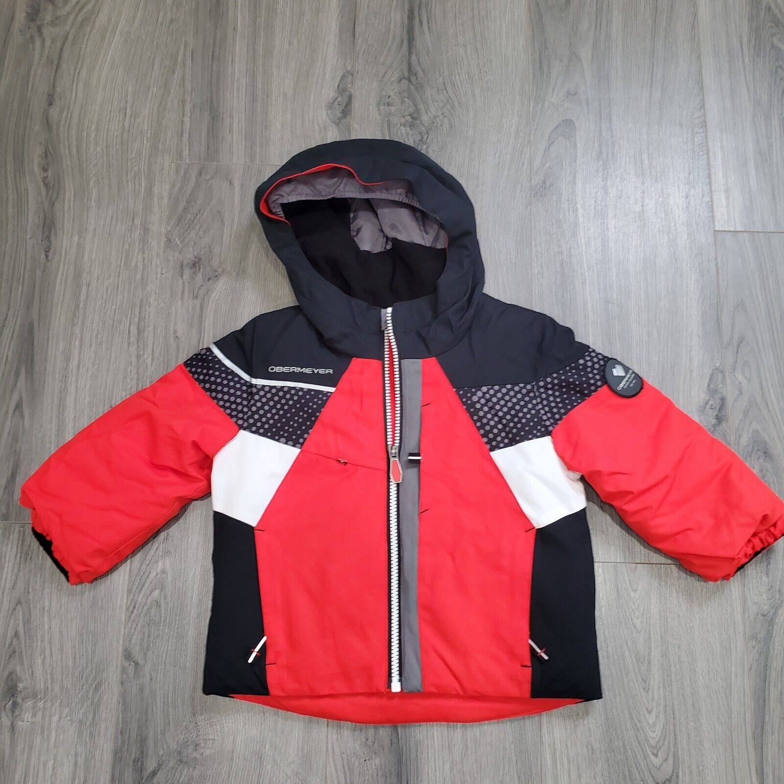 Obermeyer Ski Jacket Coat Kids 2 I Grow Red Black Winter Outdoor