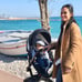 Hot Mom Baby Stroller High Landscape Reversible Luxury Baby Carriage,Black