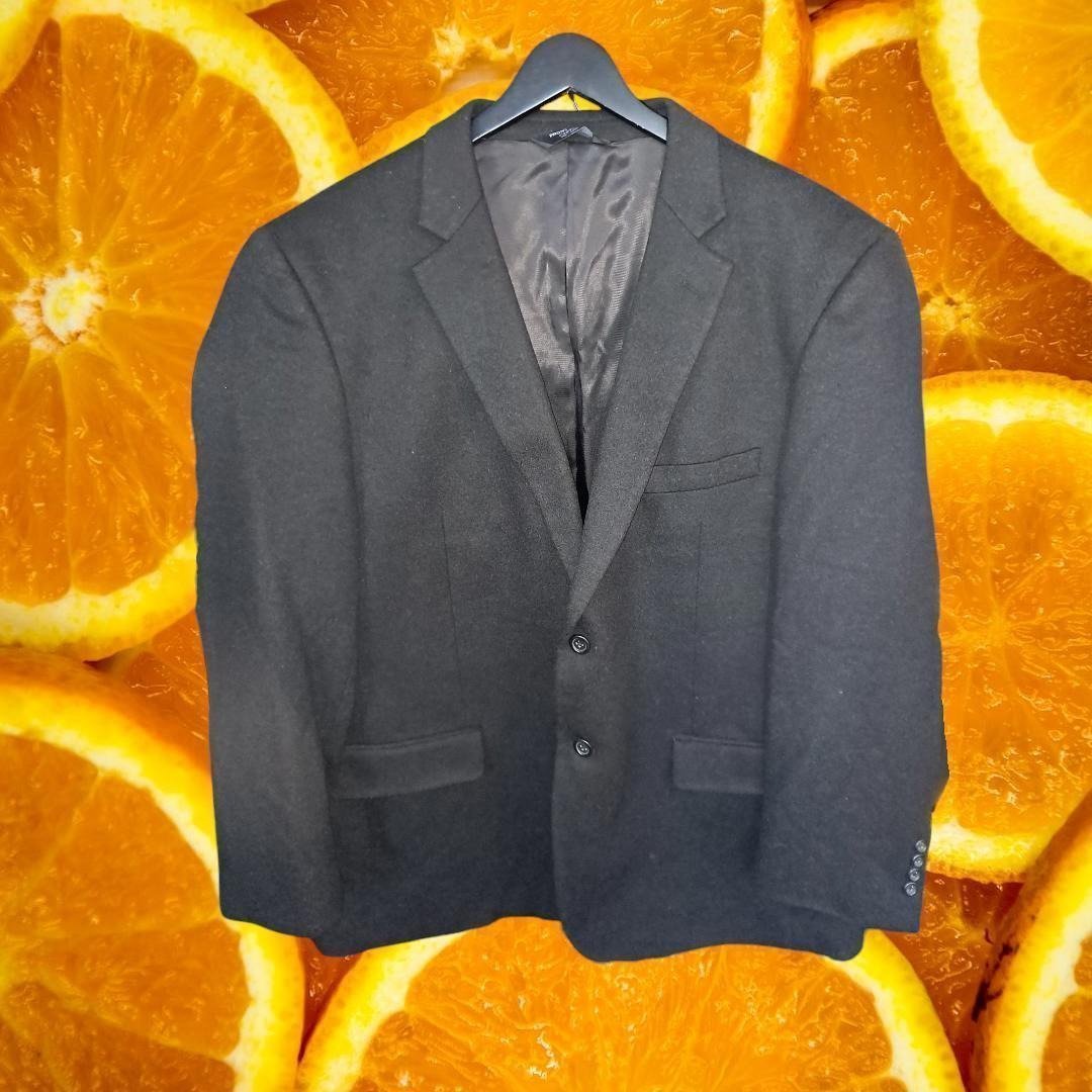 Pronto Uomo Couture Black Wool Silk Cashmere Blazer Size 48R
